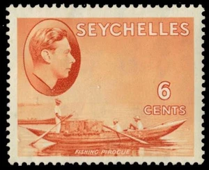 SEYCHELLEN 128 (SG137) - KGVI "Fishing Pirogue" 1938 Print (pa82303) - Bild 1 von 1