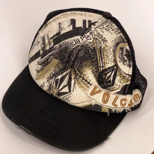 Volcom graphic arts numbers legs eye pattern trucker cap surf skate - Picture 1 of 4