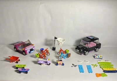 LEGO + Friends Lote Accesorios Monopatín Coche Tabla de Surf Bicicleta Esquí Carretilla Foto 1 de 4