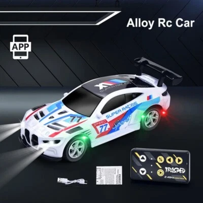 1:64 2.4G Coche de radiocontrol Aleación de alta velocidad Mini Control remoto Coche APP Control multimodo Foto 1 de 4