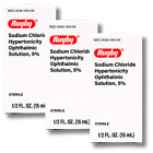 Rugby Sodium Chloride Ophthalmic Solution 5% | Muro 128 (3 Pack) Exp 6-2026