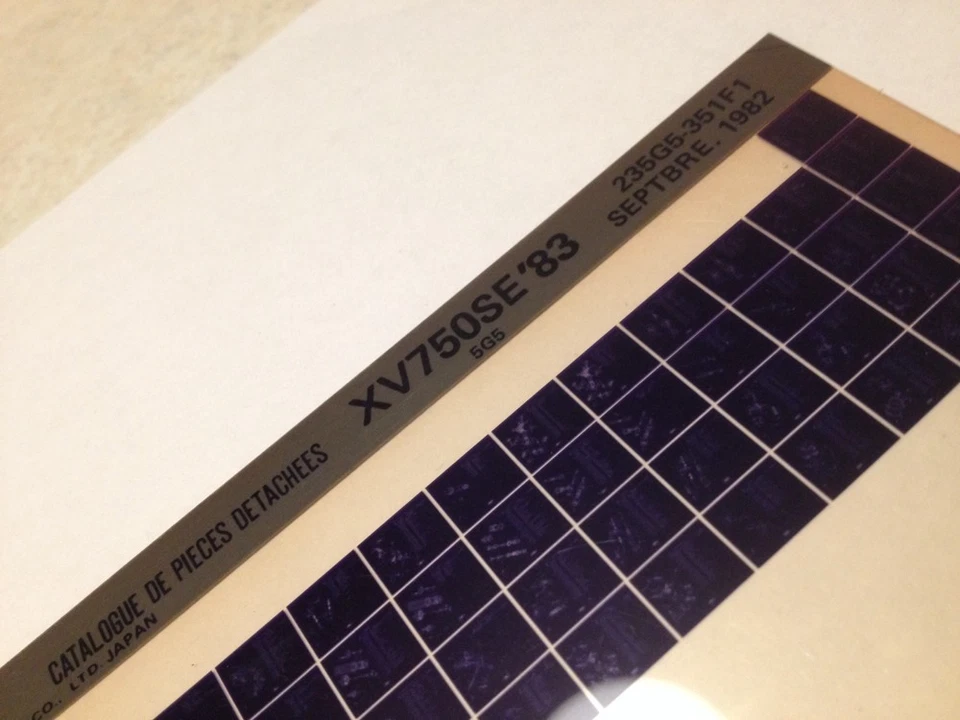 Yamaha XVS750SE XVS750 Se XVS 750 83 Micro Enchufe Piezas List Catálogo - Imagen 1 de 2