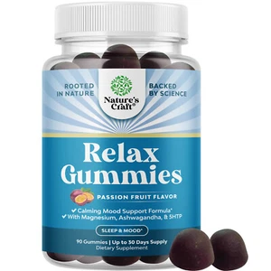 Calming Gummies for Adults with Ashwagandha and Magnesium - Relaxing Gummies - Picture 1 of 8