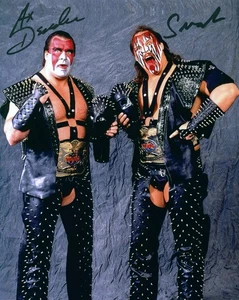 WWF Ax Smash Dual Signed Demolition TAG TEAM CHAMPIONS WWE Wrestling 8X10 Photo - Picture 1 of 4