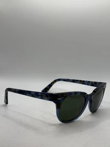 Occhiali da sole Ray-Ban Meteor RB 2168 1262/62 montatura bordo corno blu 50-20-150 #813 - Foto 1 di 8