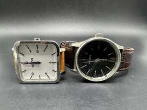 Nixon Herren Sentry & The Ragnar Leder Uhr Konvolut 2 Stück ungetestet - Bild 1 von 8
