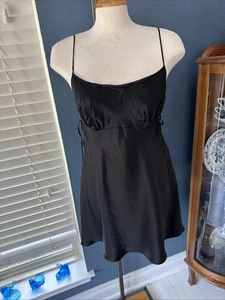 NWT Victoria’s Secret Sz L Babydoll Silk Nightie/Slip Dress - Picture 1 of 10