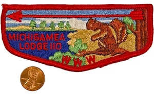 MERGED BOY SCOUT BSA OA MICHIGAMEA 110 7 246 175 189 CALUMET EN FF S1 PRIMERA SOLAPA - Imagen 1 de 4