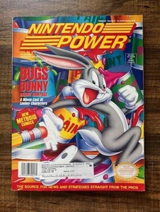 Nintendo Power Vol 57 Bugs Bunny Rabbit Rampage Magazine #3 Poster Cards - Picture 1 of 1