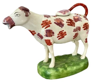SWANSEA - CAMBRIAN - SUNDERLAND LUSTRE - STAFFORDSHIRE COW CREAMER C1820 - Picture 1 of 10