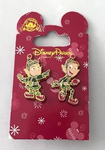 Disney Parks Holiday Elf 2 Pin Set Lot Vorbereitung & und Landung Weihnachten auf Karte - Bild 1 von 3