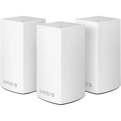 Linksys Velop 3-Piece Dual-Band Whole-Home Wi-Fi System White WHW0103 3 Pack UD - Image 1 of 4