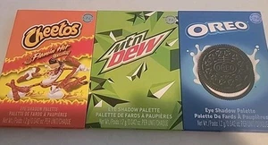 BRANDNEU VERSIEGELT SELTEN Menge 3 Oreo, Cheetos, Mtn DEW Lidschatten Palette Make-up - Bild 1 von 7