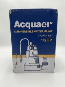 Pompa acqua sommersa automatica Acquaer PCP025-BLS nera 1/2 HP con manuale - Foto 1 di 10