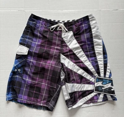 Pantalones Cortos Billabong Andy Irons Rising Sun Raro De Colección Y2K - Talla 33 Foto 1 de 4