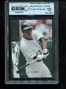Michael Jordan Rookie 1994 UD Minor League GOLD #MJ23 15,000 RC MLB GEM MINT 10 - Picture 1 of 2