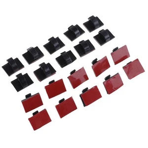Wire Tie Glossy Cardboard Wire Tie Cable 14mmx19mm Black For Car Dash Cam - Photo 1/12