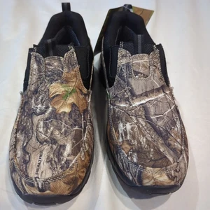 Ozark Trail Men's Size 7 New Camouflage Waterproof Moc Hunting Shoes Easy Off/On - Picture 1 of 12