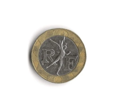 Francia 1991 - 10 francos - 126 - bimetálico - 6,5 g Foto 1 de 2