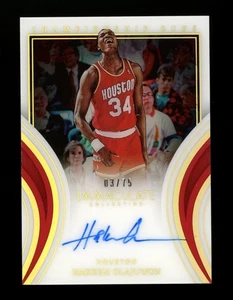 Campeonato Immaculate Hakeem Olajuwon 2022-23 funciona 03/75 autógrafo automático CB91 - Imagen 1 de 2