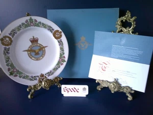 Spode China Plate 1990 RAF Batalla de Gran Bretaña Real Fuerza Aérea Segunda Guerra Mundial escudo militar - Imagen 1 de 8