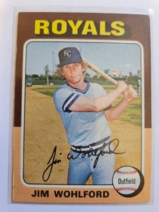 Jim Wohlford 1975 Topps #144 excelente/como nuevo - Imagen 1 de 2