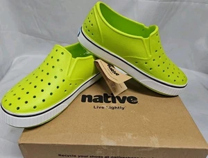  Native Miles Water Friendly Slip-On Shoe Kids Sz C9 Chartreuse NIB Bright Green - Picture 1 of 19