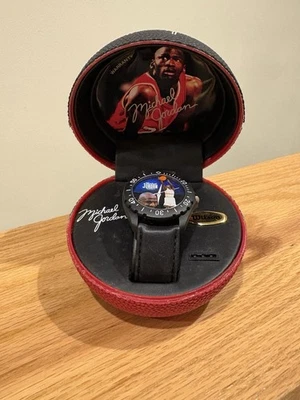 Reloj Michael Jordan 1997 vintage en estuche #23 Wilson Chicago Bulls con estuche Foto 1 de 4