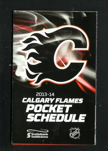Calgary Flames--2013-14 Pocket Schedule--Dodge Dart - Picture 1 of 2