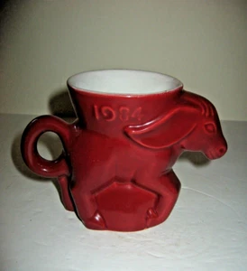Frankoma Political 1984 Pottery Democratic Mug - Picture 1 of 6