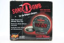 Sonic Boom SBB500ss Sonic Bomb Loud Plus Vibrating Alarm Clock Deep Sleeper New