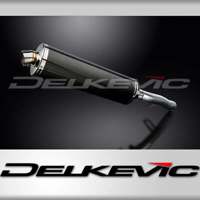 Kit de silenciador de escape de carbono oval Honda CB1100A 2013-2014 Delkevic slip on 18" - Imagem 1 de 4