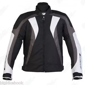 Spada RPM MOTORCYCLE JACKET Waterproof Textile Motorbike - Black/grey - Picture 1 of 3