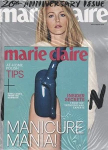 Marie Claire Magazine September 2014 Blake Lively Cover Manicure Insert Sealed - Imagen 1 de 1