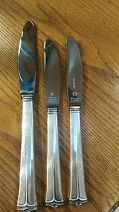 Set of 3 Cohr STERLING SILVER Denmark Butter KNIVES  Lovely - Picture 1 of 8