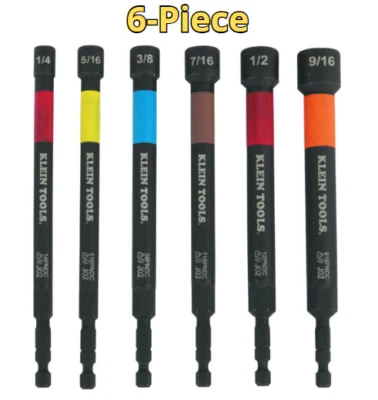 32930 SAE Magnetic Impact Nut Setter Set, 6-Piece Color Coded Power - Image 1 of 4