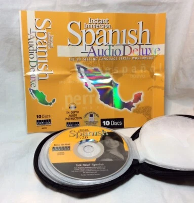 Excellent Spanish Instant Immersion Audio Deluxe 10 CD Set with Storage Case - Image 1 of 4