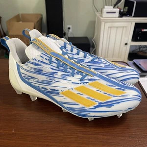 Adidas Adizero 12.0 Football Cleats Men’s Size 12.5 HR1595 Rare Blue Gold New - Picture 1 of 11