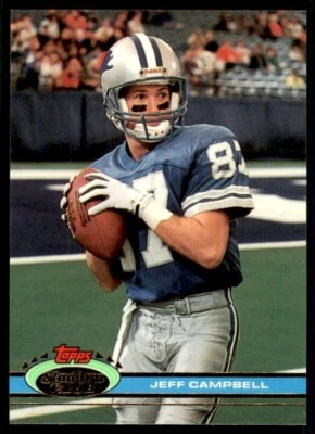 1991 TOPPS STADIUM CLUB FOOTBALL CARD DETROIT LIONS #132 JEFF CAMPBELL - Image 1 of 2