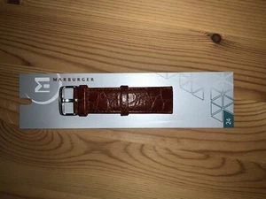 Lederarmband für Herrenuhr 24mm breit von Marburger - Bild 1 von 2