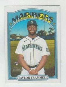 (10) Taylor Trammell 2021 TOPPS HERITAGE HIGH NUMBER ROOKIE LOT #678 MARINERS - Picture 1 of 1