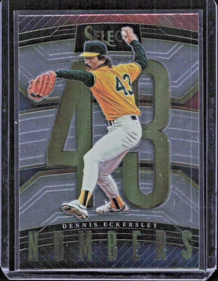 2023 Panini Select Numbers #SN15 Dennis Eckersley - Oakland Athletics - MINT - Image 1 of 2
