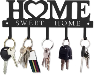Wall-Mounted Key Holder Hooks Organizer for Entryway, Front Door, Office (25cm)! - Picture 1 of 11