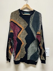 Vintage TUNDRA Canada Coogi Style 3D Knit Cosby Pullover Sweater Men’s Size XL - Picture 1 of 14