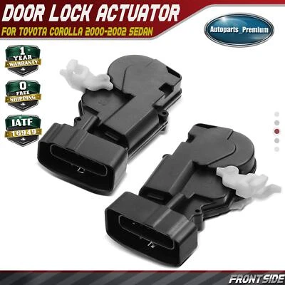 Motor actuador cerradura puerta 2 piezas para Toyota Corolla 00-02 sedán delantero izquierdo y derecho Foto 1 de 4