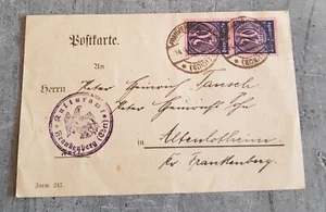 GERMANIA CARTOLINA CARTA POSTALE CARTOLINA CIRCOLATA ANNO 1923 SPECIALE ANNULLATA - Foto 1 di 2