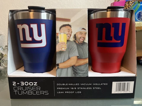 New York Giants Simple Modern 2 - 30 oz Cruiser Tumblers Cover