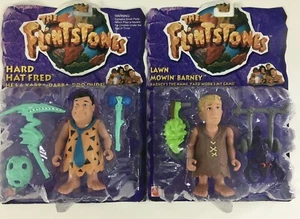 HARD HAT FRED FLINTSTONE & LAWN MOWIN BARNEY RUBBLE - 1993 (NEW - LOT OF 2) - Picture 1 of 11