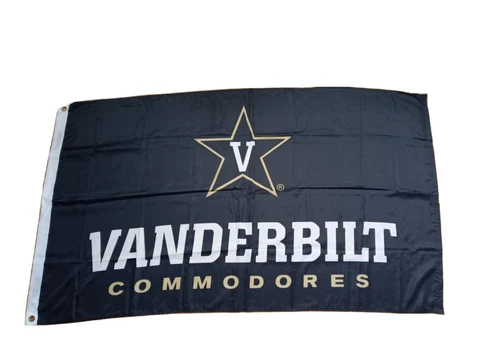 Vanderbilt Commodores Star Flag Black 3x5 Cover