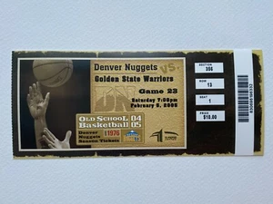 2005 Golden State Warriors at Denver Nuggets Ticket 2/5/05 - Picture 1 of 1